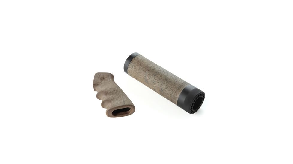 Hogue AR-15/M-16 (Carbine) Kit OverMolded Grip and Free Float Forend Ghillie Tan 15918