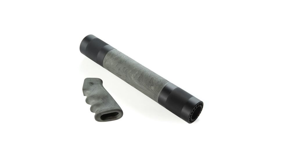 Hogue AR-15/M-16 Kit - OverMolded Grip and Free Float Forend Ghillie Green 15808