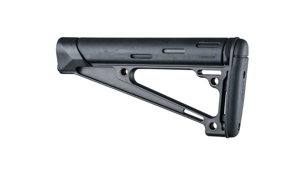Hogue AR-15/M-16 OverMolded Fixed Buttstock - Fits A2 Buffer Tube, Black 15041
