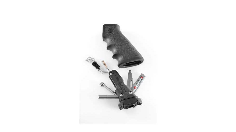 Hogue AR-15/M-16 Rubber Grip Black with Samson Field Survival Kit 15012