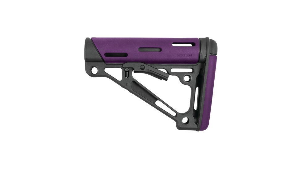 Hogue AR-15/M16 Collapsible Buttstock Purple Rubber