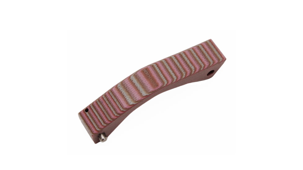 Hogue AR15 Cont Trigger Guard w/ G10 G-Mascus Grip, Pink Lava 196025