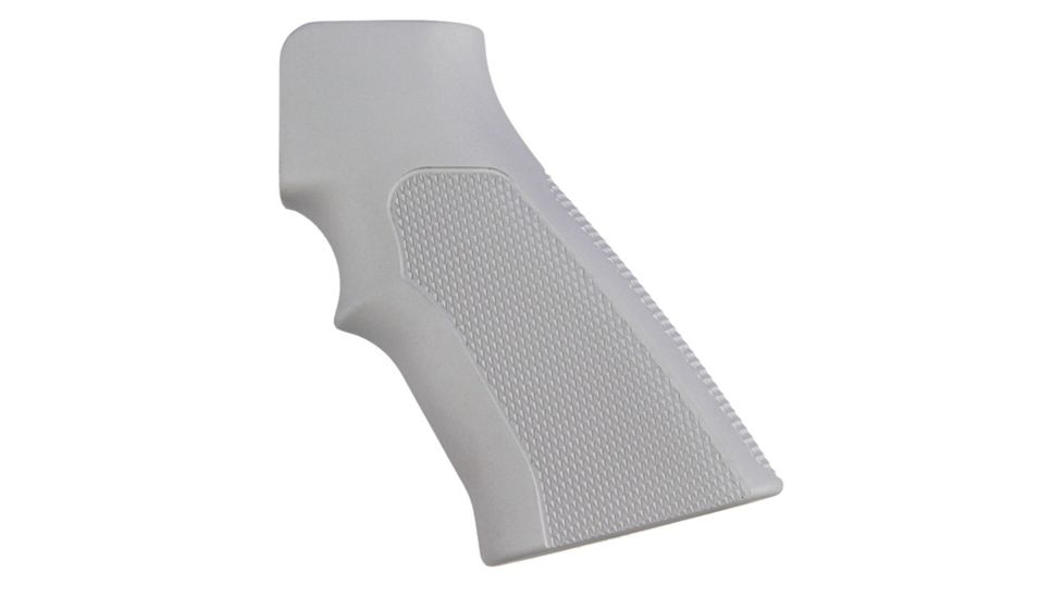 Hogue AR15 / M16 Checkered Aluminum - Matte Clear Anodized 15174