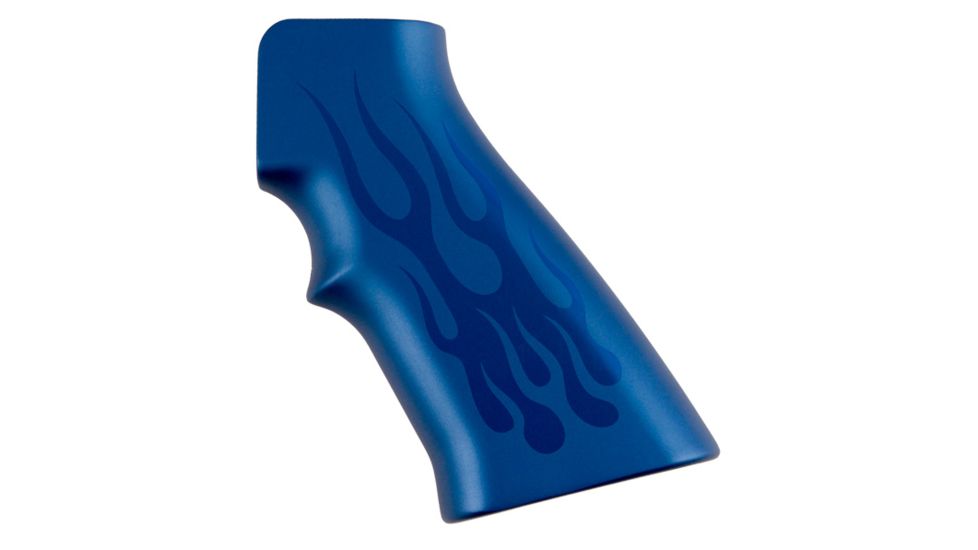Hogue AR15 / M16 Flames Aluminum - Blue Anodized 15133