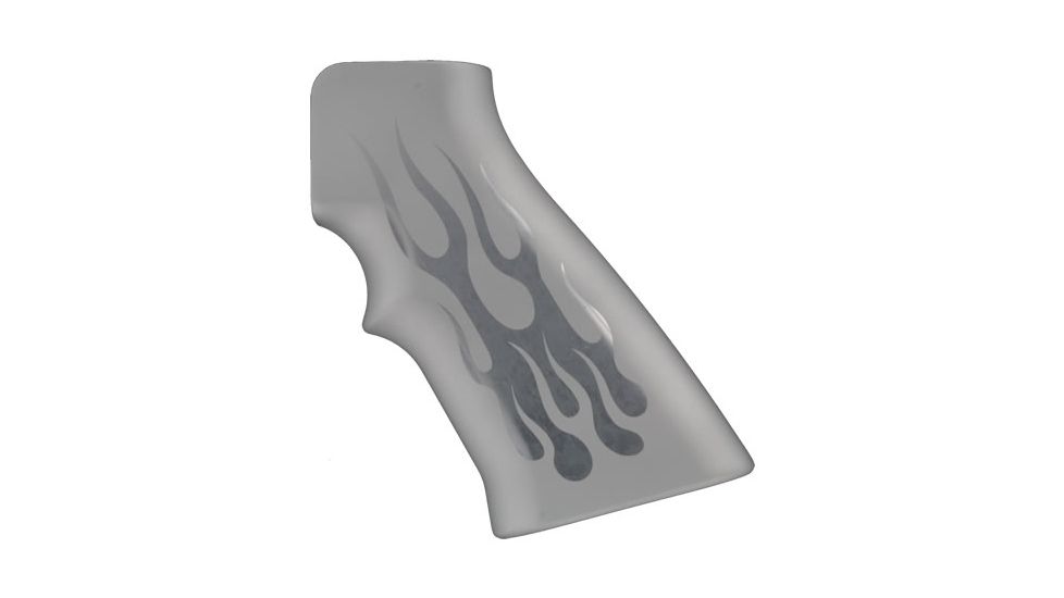 Hogue Ar15 M16 Flames Aluminum Clear Anodized 15134