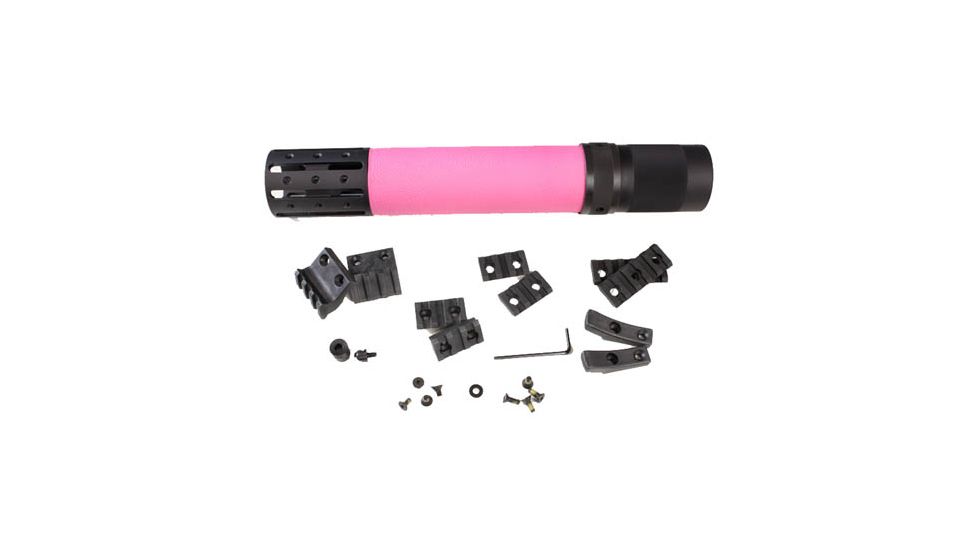 Hogue AR15/M16 Rifle Length FF Forend w/ OM Grip Area/Accessory Attachments, Pink 190618