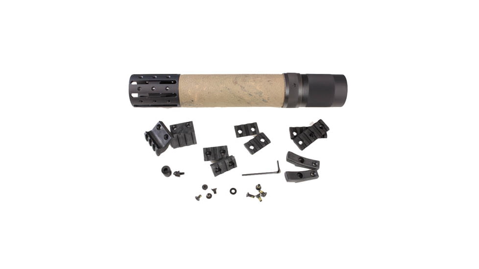 Hogue AR15/M16 Rifle Length FF Forend w/ OM Grip Area/Accessory Attachments, Ghillie Tan 190636
