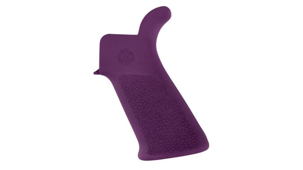 HOGUE AR15/M16 Rubber Grip Beavertail w/ No Finger Grooves Purple 15036