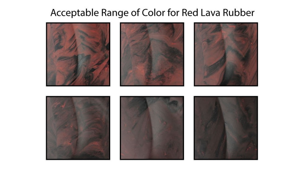 Hogue AR15/M16 Rubber Grip Beavertail w/ Finger Grooves Red Lava 15421