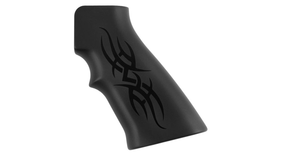 Hogue AR15 / M16 Tribal Aluminum - Black Anodized 15126