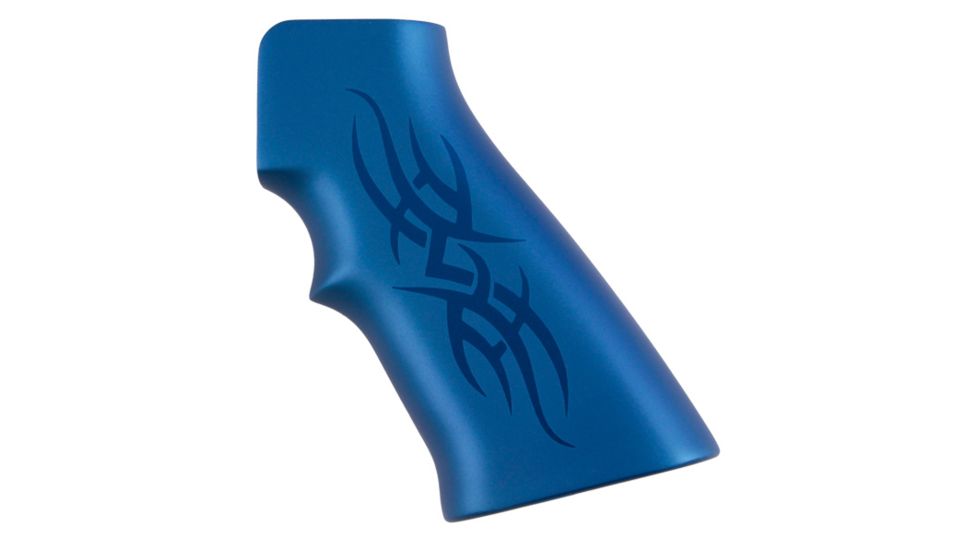 Hogue AR15 / M16 Tribal Aluminum - Blue Anodized 15123