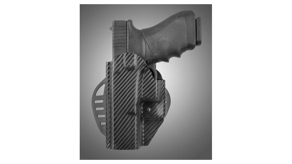 HOGUE ARS Stage 1, Carry Glock 20, 21 Left Hand Holster CF Weave, Black 52920