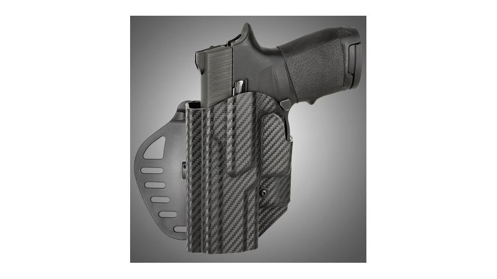 HOGUE ARS Stage 1, Carry Sig Sauer P250 Compact Left Hand Holster CF Weave, Black 52925