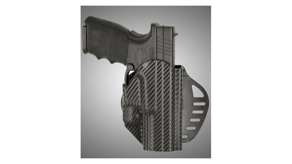 HOGUE ARS Stage 1, Carry Springfield XD9 4in. Barrel Right Hand Holster CF Weave, Black 52873