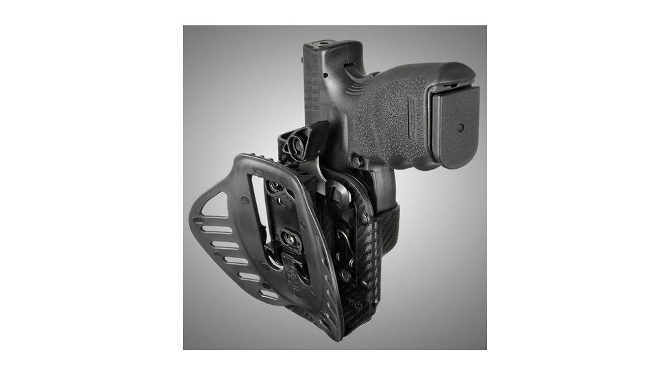HOGUE ARS Stage 1, Carry Springfield XD9 4in. Barrel Right Hand Holster CF Weave, Black 52873