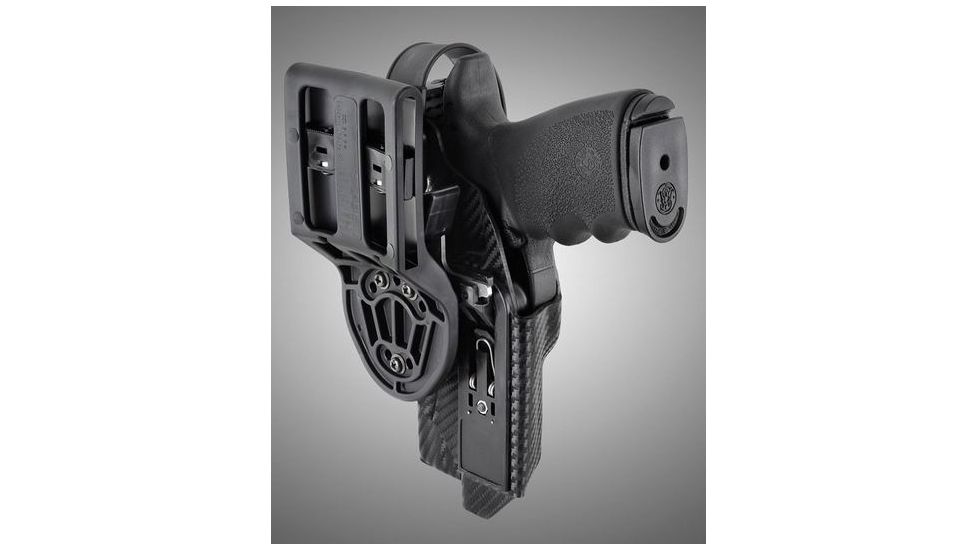 HOGUE ARS Stage 2, Duty S&amp;W M&amp;P 9MM, 40S&amp;W, 357SIG Right Hand Holster CF Weave, Black 52674