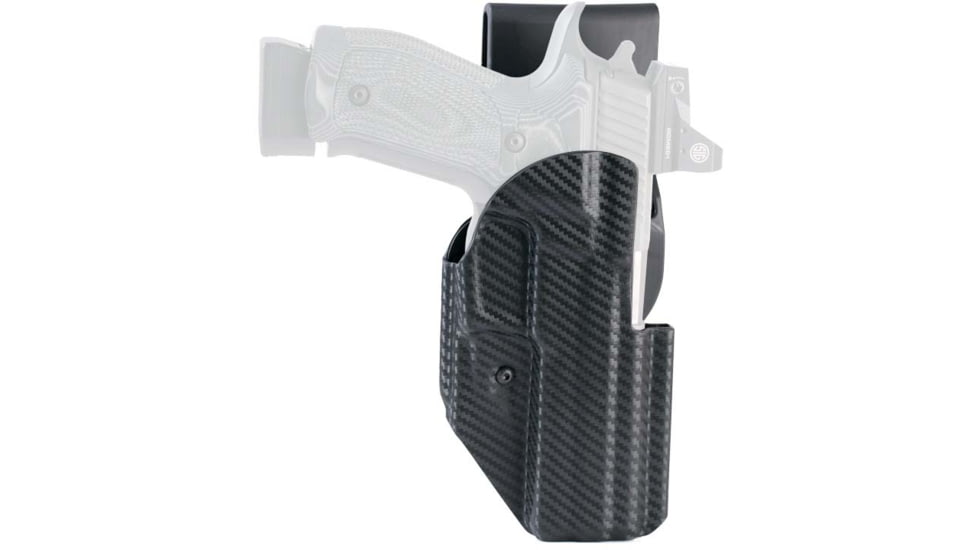 Hogue ARS Stage 1 Sport Carbon Fiber OWB Belt Holster, SIG Sauer P220, Right Hand, Black, 52226