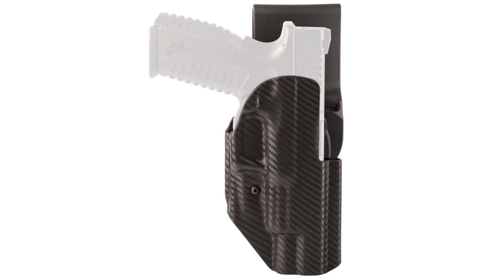 Hogue ARS Stage 1 Sport Carbon Fiber OWB Belt Holster, Springfield Armory XD-M, Right Hand, Black, 52272