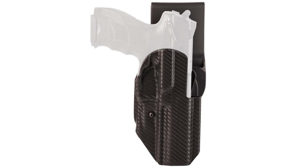Hogue ARS Stage 1 Sport Carbon Fiber OWB Belt Holster, Heckler &amp; Koch VP9L, Right Hand, Black, 52205