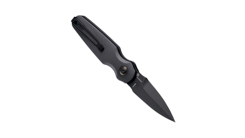 Hogue Ballista II Automatic Folding Knife, 2.6in, CPM MagnaCut Stainless Steel, Bayonet, Aluminum Black Handle, Black, 64236