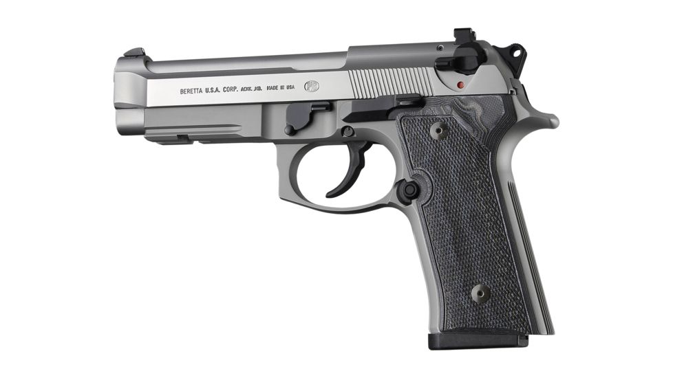 Hogue Beretta M9A3 Handgun Grip, Vertec Panels, Checkered, G10 - G-Mascus, Black/Grey, 90157