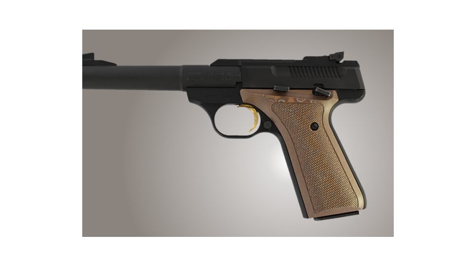 Hogue Browning BuckMark Checkered G-10 - G-Mascus Tan 72177-TAN