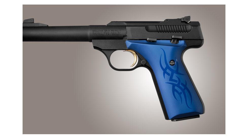 Hogue Browning Buckmark Tribal Aluminum - Blue Anodized 72113