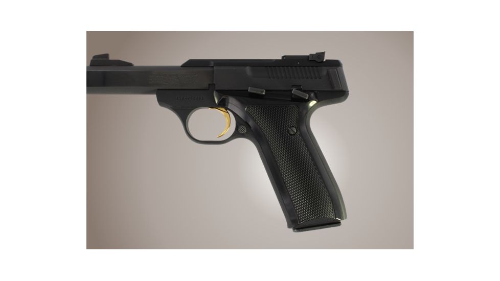 Hogue Browning Buckmark Urx Checkered Aluminum Brushed Gloss Black Anodized 72156