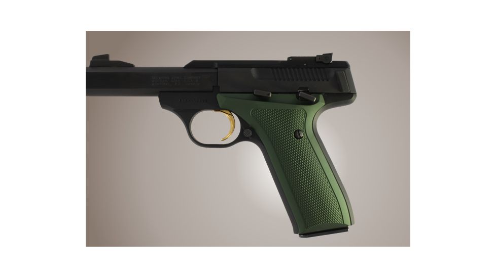 Hogue Browning Buckmark Urx Checkered Aluminum Matte Green Anodized 72151