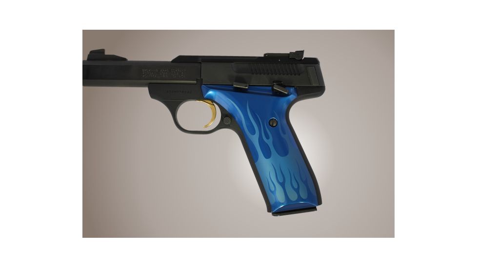 Hogue Browning Buckmark Urx Flames Aluminum Blue Anodized 72123
