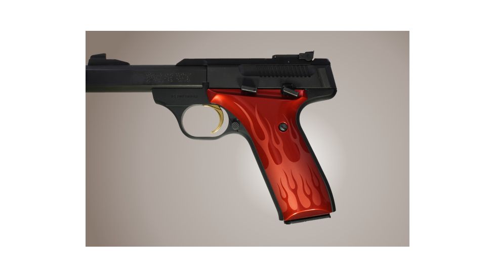 Hogue Browning Buckmark Urx Flames Aluminum Red Anodized 72122