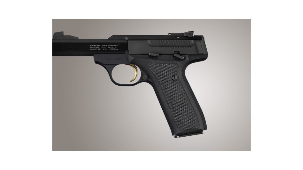 Hogue Browning BuckMark URX Piranha Grip G-10 - Solid Black 72129