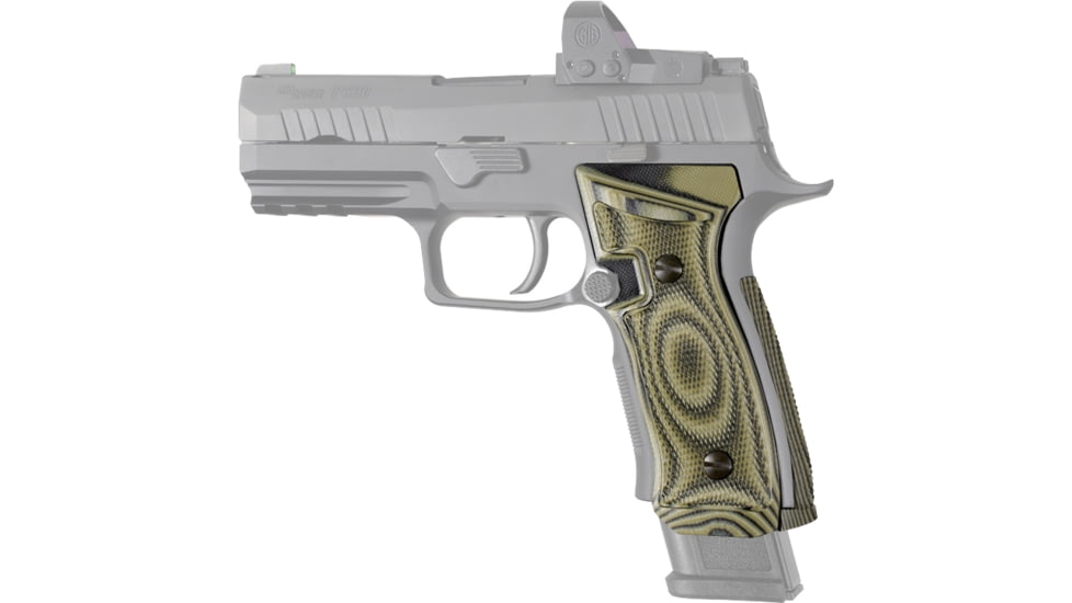 Hogue Checkered AXG Magrip, Sig Sauer P320, Green Lava, 48168