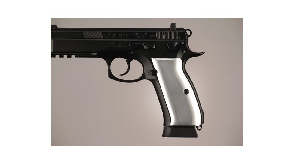 Hogue CZ-75 - CZ-85 Aluminum - Brushed Gloss Clear Anodized 75165