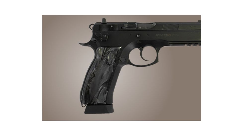 Hogue CZ-75, CZ-85 Black Pearlized-Polymer 75418