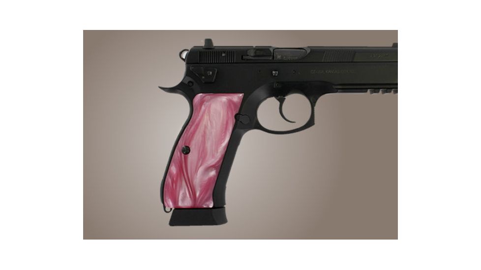 Hogue CZ-75, CZ-85 Pink Pearlized-Polymer 75518