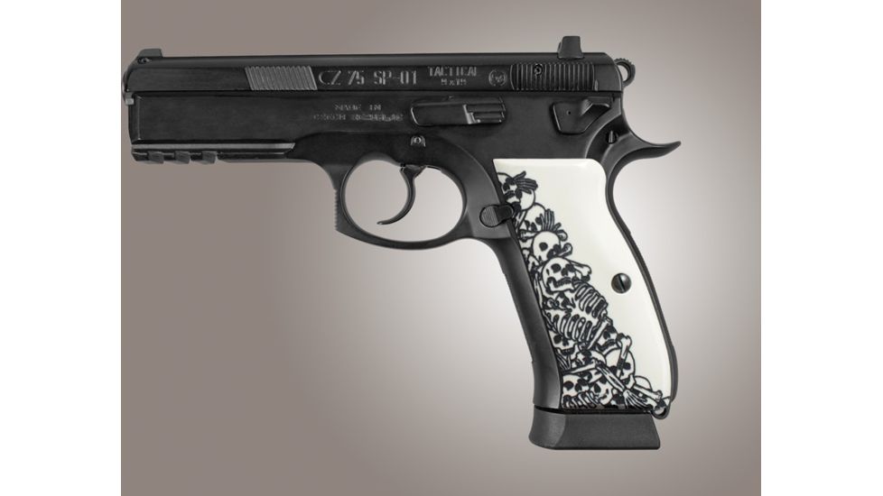 Hogue CZ 75 Scrimshaw Ivory Polymer - Boneyard 75032