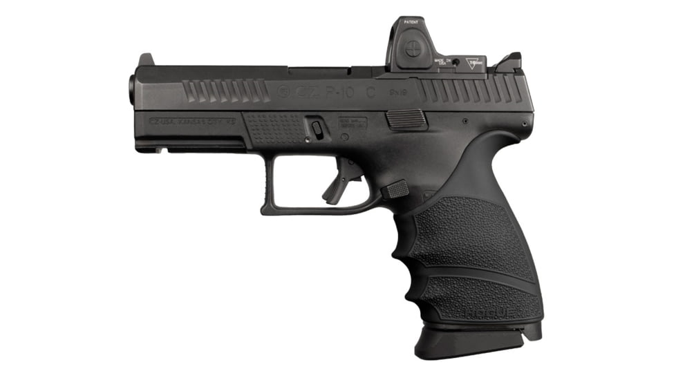 Hogue CZ P-10 C HandALL Beavertail Grip Sleeve, Black, 17810