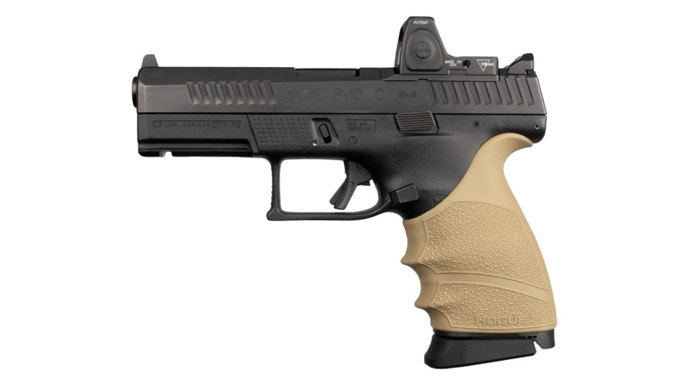 Hogue CZ P-10 C HandALL Beavertail Grip Sleeve, FDE, 17813