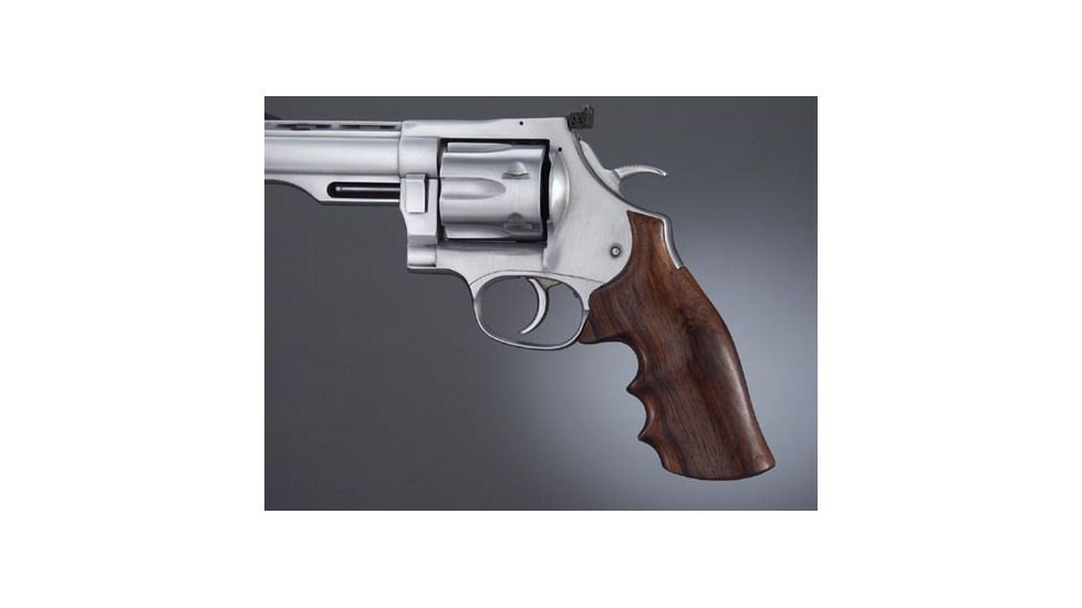 Hogue Dan Wesson LargeFrame Rosewood Top Finger Groove, Big Butt 58944