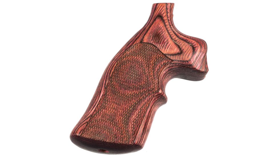Hogue Dan Wesson Sm.Frame RoseLaminate Top Finger Groove, Checkered 57551