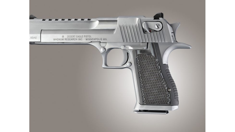 Hogue Desert Eagle Piranha Grip G-10 - G-Mascus Black/Gray 03137-BLKGRY