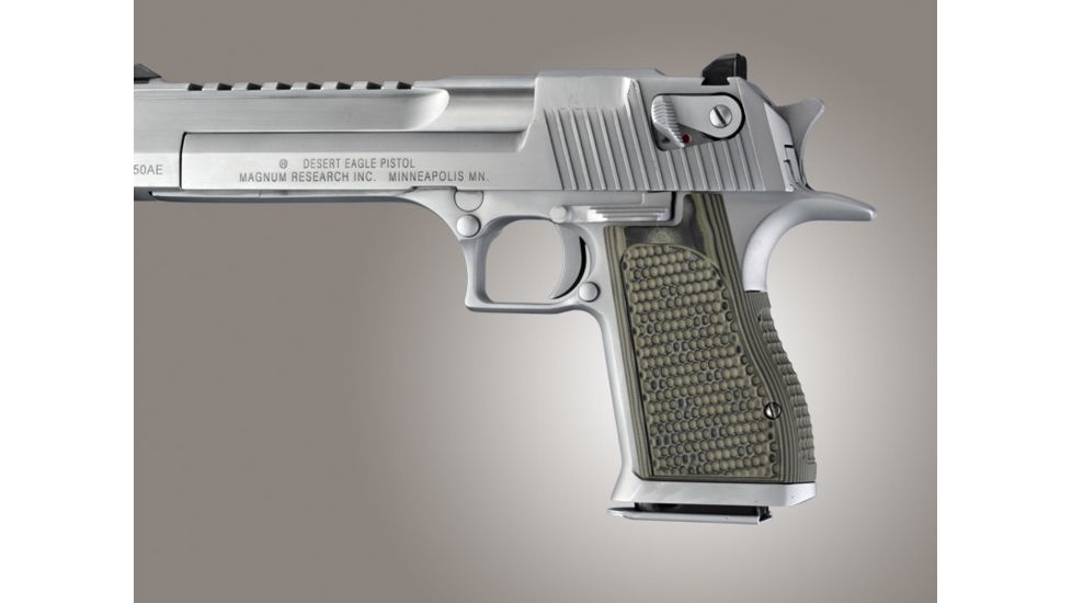 Hogue Desert Eagle Piranha Grip G-10 - G-Mascus Green 03138