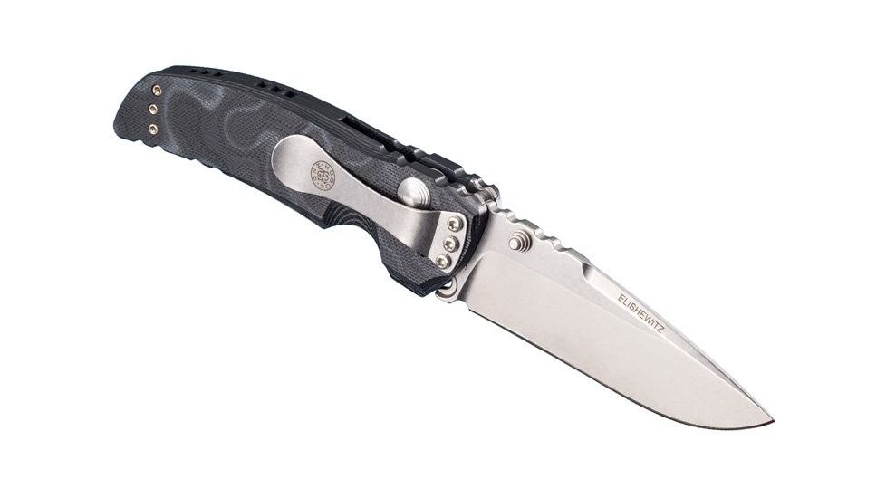 Hogue EX-01 3.5in Tactical Folder Drop Point Blade Tumble Finish G-10 Frame - G-Mascus Black 34179