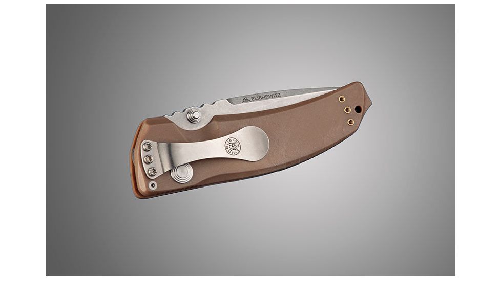 Hogue EX-03 3.5in Folder Drop Point Blade Tumble Finish Polymer Frame - Matte Brown 34373