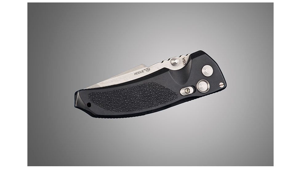 Hogue EX-03 3.5in Folder Tanto Blade Tumble Finish Polymer Frame - Matte Black 34360