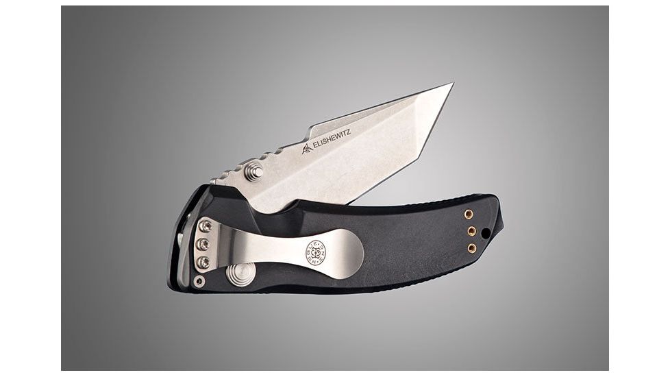 Hogue EX-03 3.5in Folder Tanto Blade Tumble Finish Polymer Frame - Matte Black 34360