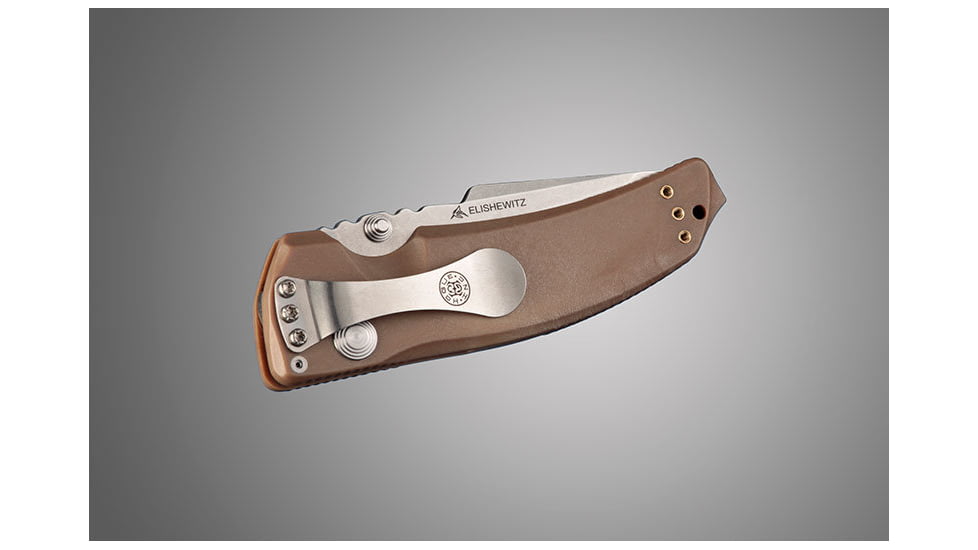 Hogue EX-03 3.5in Folder Tanto Blade Tumble Finish Polymer Frame - Matte Brown 34363