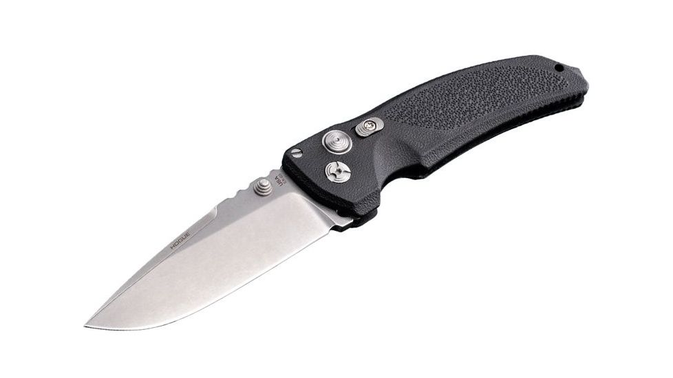 Hogue EX-03 3.5in Folder Drop Point Blade Tumble Finish Polymer Frame - Matte Black 34370