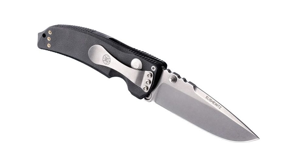 Hogue EX-03 3.5in Folder Drop Point Blade Tumble Finish Polymer Frame - Matte Black 34370